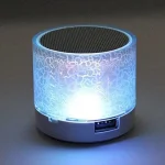 Mini Bluetooth Speaker Wireless with LED Light USB SD Card AUX Subwoofer Portable for PC Mobile Phone 2