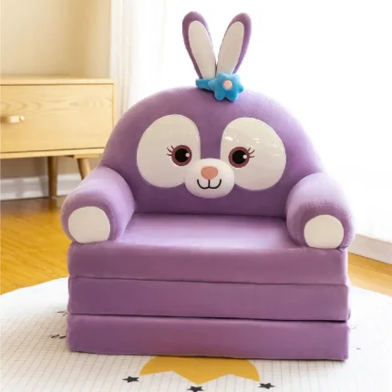Cute fashion Kids Girl Princess Sofa Children Sofa removed and washed Children's couch Cartoon lazy folding sofas Furniture