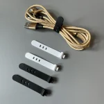 50pcs Cable Organizer Ties Clip Charger Cord Management Silicone Wire Manager Mouse Earphone Holder Data Line Winder Straps 3