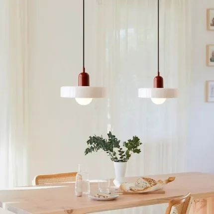 Nordic Retro Glass Chandelier Medieval pendant light  simple modern creative glass bedside lamp retro green pendant light