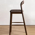 Wood With Back Bar Stools Balcony Modern Design Minimalist Office Barstools Relaxing Gaming Chaise De Bar Lounge Suite Furniture 4