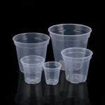 1PC DIY Planter Pot Transparent Plastic Round Starting Pot Anti-Deformation Large Capacity Orchid Nursery Container Garden 5