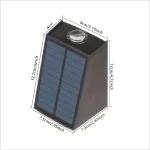 1pc Solar Outdoor Wall Light Garden Decoration Atmosphere Light Villa Garden Waterproof Wall  Up And Down Glow Wall Light 3