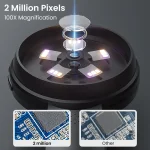 2.8'' IPS Digital Magnifier HD 1080P 100X Portable Microscope Handheld Mignifying Glass for Electronics Repair Check Jewelry 2