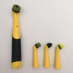 Electric Cleaning Brush 1PC Compact Multifunction Kitchen Bathroom Sink Toilet Portable Replaceable Brush Heads 2