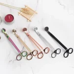 18cm Candle Wick Trimmer Stainless Steel Scissors Trim Wick Cutter Round Head Candles Core Shears Handmade Tools 6
