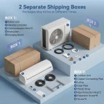 12000 BTU Mini Split AC/Heating System, 19 SEER2 115V Inverter Air Conditioner with 1 Ton Heat pump, Complete, Customized 2
