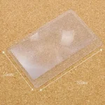 10PCS Magnifiers Credit Card Shape 3 X Transparent Magnifier Magnification Magnifying Fresnel LENS Made of Plastics 6