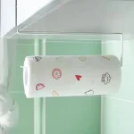 Paper Roll Holder Towel Rack Cling Film Storage Rack Bathroom No Punching Storage Rack Hanging Shelf Kitchen Tissue Accessories 4