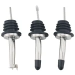 Stainless Steel Wine Olive Oil Pourer Dispenser Spout Glass Bottle Pourer Cap Spout Stopper Mouth Dispenser Bartender 4
