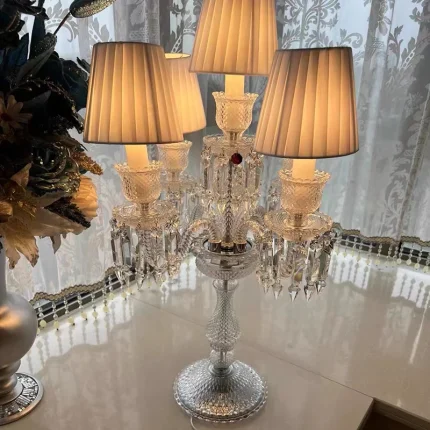 Modern Table Lamp Crystal Desk Lamp Nordic Standing Lamps Living Room  Luminaria Tripot Lamps deco salon Stand light