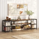 Tribesigns 78 Inch TV Stand for TVs up to 85 Inch, Media Entertainment Center Console Table, 3-Tier TV Console Table 3