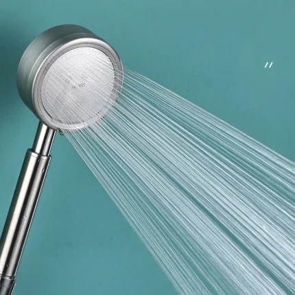 SUS 304 Stainless Steel Bathroom Handheld Shower Head High Pressure Water Saving Sprayer Nozzle Supercharged Rainfall Showerhead