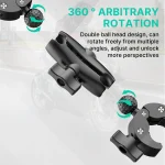 Camera Double Clip Crab Clamp For GoPro Motorcycle Bicycle Handlebar Clip Bracket For Insta360 One X2 X3 Sports Camera Accessory 4