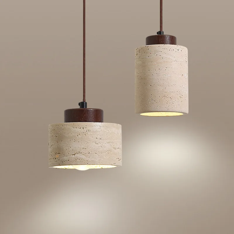 Japanese modern designer wabi-Sabai bedroom bedside lighting bar B&B yellow cave stone chandelier bedside hanging wire lamp Japanese modern designer wabi-Sabai bedroom bedside lighting bar B&B yellow cave stone chandelier bedside hanging wire lamp