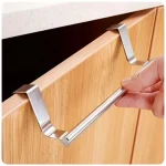Towel Rack Over Door Stainless Steel Towel Bar Storage Organizer Bathroom Kitchen Cabinet Door Hanging Towel Rack 3