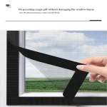 Summer, simple, black, mosquito net with multiple sizes to choose from, adhesive 2cm tape, window screen, curtain mosquito net 3