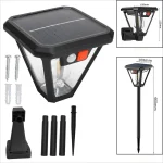 Solar Motion Sensor Light Outdoor LED Waterproof Lawn Street Garden Villa Porch Wall Mounted and Plug-in Dual-Purpose Camping