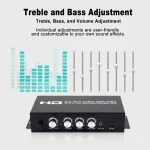 Wiistar 2.1 Channel HiFi Amplifier 80Wx2+80W Power HDMI RCA AUX Bluetooth Input Bass Treble Control Car Home Audio Power Amp 4