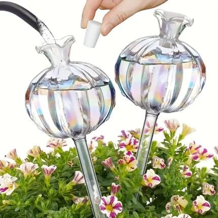 Glass Automatic Plant Watering Bulbs Shape Flower Plant Water Dripper Lightweight Houseplant Device Drip Irrigation System