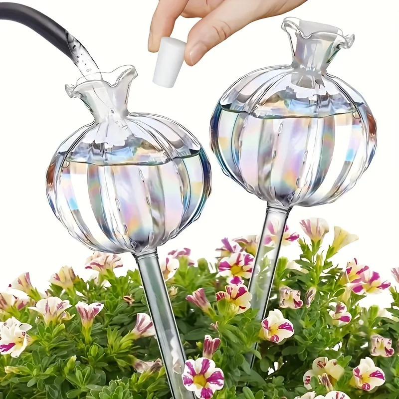 Glass Automatic Plant Watering Bulbs Shape Flower Plant Water Dripper Lightweight Houseplant Device Drip Irrigation System Glass Automatic Plant Watering Bulbs Shape Flower Plant Water Dripper Lightweight Houseplant Device Drip Irrigation System