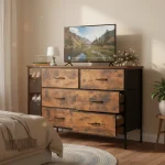 6-Drawer Dresser for Bedroom, Large Capacity Storage Cabinet for Daily Use, Perfect for Dorm & Home Bedroom