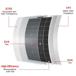 DOKIO 18V 100W/200W/400W Flexible Solar Panels Waterproof Monocrystalline Solar Panel Camping RV Home Charge 12V 3