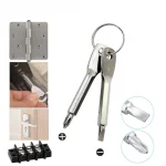 Portable Phillips Slotted Screwdriver Set Key Ring Keychain Mini Pocket Keyring Cross Screw Driver Repair Tool Gadget EDC Small 4