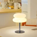 Table lamp bedroom room lamps  USB Plug LED mushroom table lamp Living room dining room ambient lighting(Not glass) 4