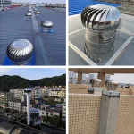 Stainless Steel Roof Ventilator Wind Turbines Air Vent Attic Ventilator 110mm Pipefit Roof Ventilating Fan 3
