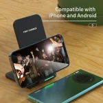 65W Wireless Charger Station Earphone Phone Fast Charging Charger Holder For iPhone 16 15 14 13 Pro Max Samsung S24 S23 Xiaomi 2