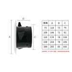 75/100/125/150mm Exhaust Hood ABS Air Vent Extract Valve Grille Round Diffuser Ducting Ventilation Cover Air Volume Cooling Vent 6