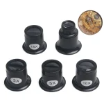 Monoculars Magnifier Magnifying Glass Watchmakers Loupe Lens Jeweler Watch Eye Len Repair Tool 3X/5X/10X /15X /20XX 4