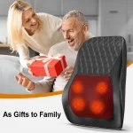 Back Massager Neck Massager with Heat 3D Kneading Massage Pillow for Relax Neck Back Shoulder Legs Gifts for Men Women Mom Dad 6