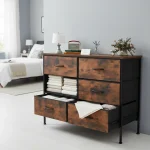 6-Drawer Dresser for Bedroom, Large Capacity Storage Cabinet for Daily Use, Perfect for Dorm & Home Bedroom 4
