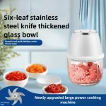 TINSOL 350ML Electric Meat Grinder Food Chopper Garlic Masher USB Multi-Function Vegetable Slicer Blender Kitchen Mixer 6