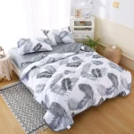 Soft Skin Friendly Summer Quilt Set or Single Quilts Lightweight Breathable Thin Comforter Sets Washable Single Double Blanket 3