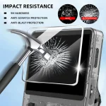 Screen Protector+Portable Carrying Case for R36S Handheld Console Storage Bag & Anti-Scratch Tempered Glass for R36S Accessories 5