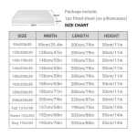 Waterproof Throw Mattress Cover Bed Fitted Sheet Mattress Protector Single/Double/140/160 Muti Size  Gray/White 4