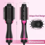 Dryer Brush, 4 in 1 One Step Hair Dryer and Styler Volumizer, Professional Hot Air Brush with Negative Ion Antifrizz Blowout for 6