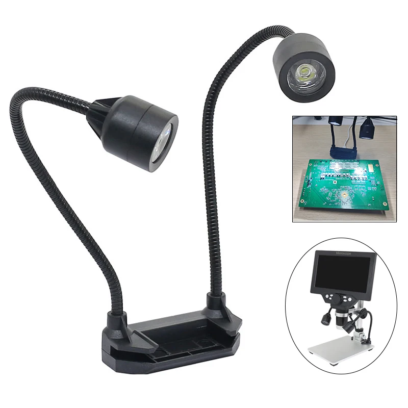 Microscope Ring Light LED Double Head Illuminator Lamp For Microscope Light Soldering Industrial Microscope Camera Light Source Microscope Ring Light LED Double Head Illuminator Lamp For Microscope Light Soldering Industrial Microscope Camera Light Source