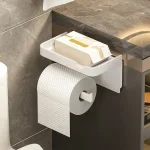 Plastic Toilet Paper Holder Storage Rack Bathroom Towel Placement of Seasoning bottles Bathroom Wall Roll of Paper Phone Storage 3