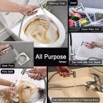 Bathroom Stainless Steel Faucet Spray Handheld Toilet Bidet Faucet Stainless Steel Hand Bidet Sprayers Brushed Water Sprayer 4