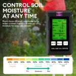 6 in 1 Soil PH Meter Sunlight Ambient Humidity Temp Soil Moisture Tester Nutrient Fertility Detector Garden Soli Analyzer 6