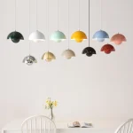 23cm Creative Chandelier Bedroom Study Restaurant Pendant Lights Decorative Lamp Multi-color Optional Modern Bud Indoor Lighting 6