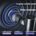 2026 New Mini Massage Gun USB Portable Muscle Relaxation Vibrating Fitness Equipment for Neck Back Shoulder Pain Relief 4