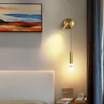 LED Wall Lamp Nordic Double Head Adjustable Wall Lights Creative Bedroom Bedside Reading Lamps Indoor Acrylic Home Decor Sconces 5