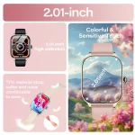 LAXASFIT 2025 New Smart Watch Bluetooth Call Message Reminder 24 Hour Health Monitoring Smart Watch Gift for Men and Women 2
