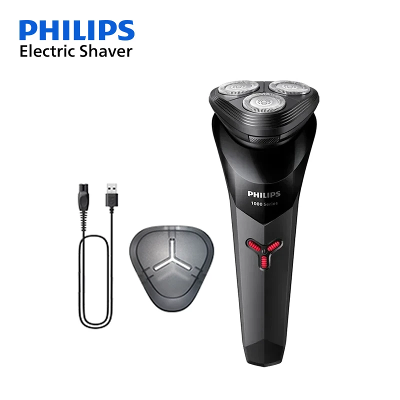 PHILIPS S1113 Electric Shaver USB Charge Stainless Steel PowerCut Blade Razor Triple Floating Head Men Fast Shave Beard Trimmer PHILIPS S1113 Electric Shaver USB Charge Stainless Steel PowerCut Blade Razor Triple Floating Head Men Fast Shave Beard Trimmer