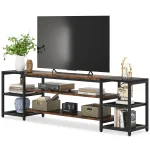 Tribesigns 78 Inch TV Stand for TVs up to 85 Inch, Media Entertainment Center Console Table, 3-Tier TV Console Table 4